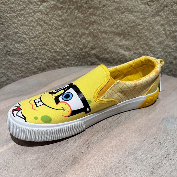 Ground Up Spongebob Squarepants Womens Slip On Patrick Canvas Sneaker Size 9 - Picture 5 of 16